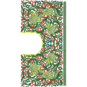 10220 Blouse Embroidery Design