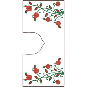 10222 Blouse Embroidery Design