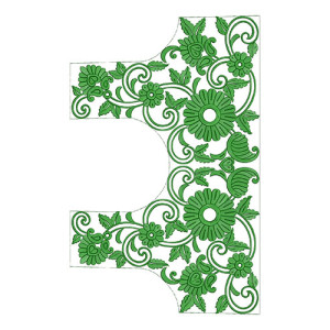 10292 Blouse Embroidery Design