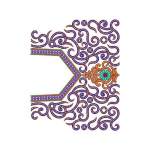 Machine Embroidery Blouse Design 1029