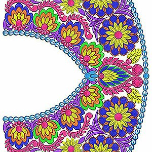 V Neck Blouse Embroidery