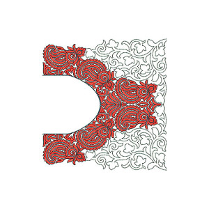 10632 Blouse Embroidery Design
