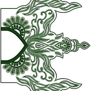 10738 Blouse Embroidery Design