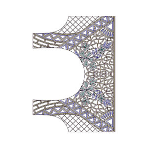 10743 Blouse Embroidery Design