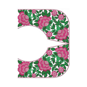 10895 Blouse Embroidery Design