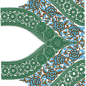 Blouse Embroidery Design 11005
