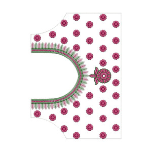 11123 Blouse Embroidery Design