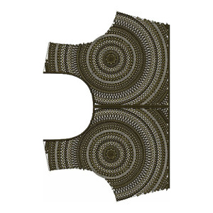 Tribal Top Embroidery Design 12409