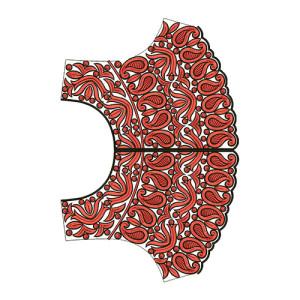 Hippie Chic Fashion Embroidery Design 12411