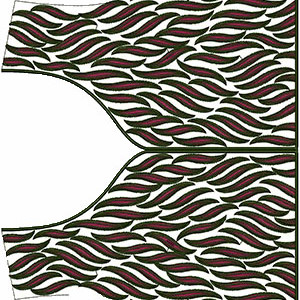 Bohemian Gypsy Clothing Embroidery Design 12413