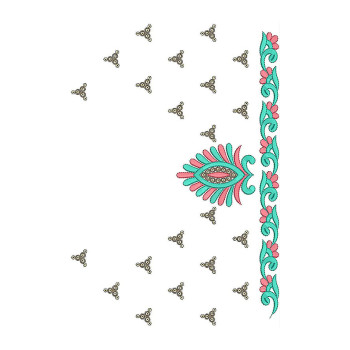 5 MM Sequins Peasant Blouse Embroidery