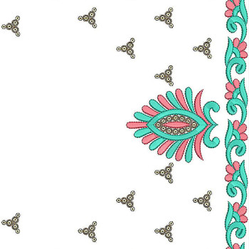 5 MM Sequins Peasant Blouse Embroidery