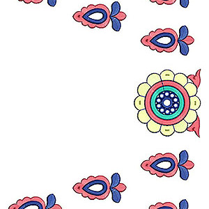 Center Patch Front Back Embroidery Blouse Design