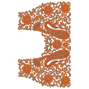 Crochet Cutwork Blouse Embroidery Design