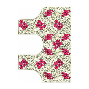 Fom | Rubber | Sticker Blouse Embroidery Design