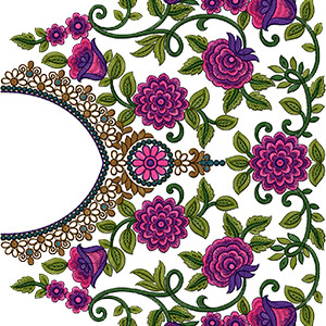 Blouse Embroidery Design 13647