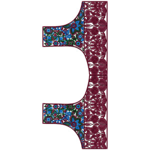 Blouse Embroidery Design 13650