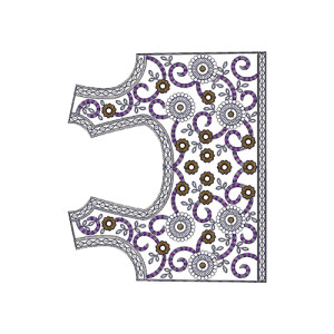 Embroidery Pattern For Blouse 13788