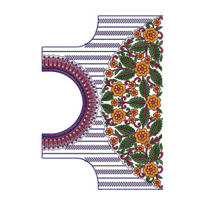 Latest Traditional Blouse Embroidery Design 13835