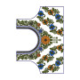 Indian Blouse Embroidery Pattern 13837