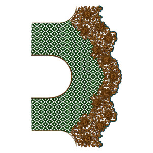 Fancy Blouse Embroidery Design 14010