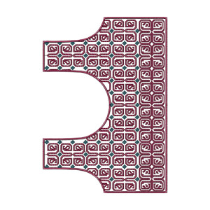 Fancy Indian Blouse Embroidery Design 14114