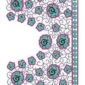 Designer Floral Embroidery Jacket | Tunic | Top | Adora