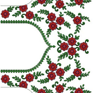 Embroidery Machine Blouse Pattern 14343