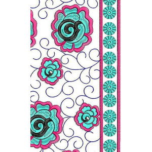 Designer Floral Embroidery Jacket | Tunic | Top | Adora