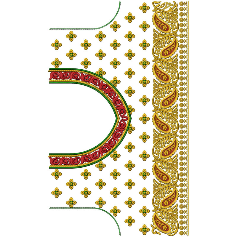 Heavy Embroidery Work Blouse Design 14532