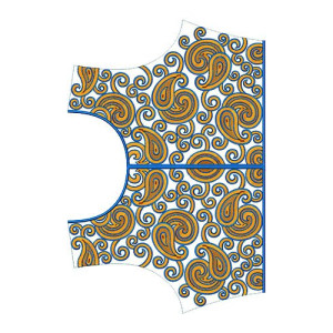 Party Wear Sarees Blouse Embroidery Design 15371