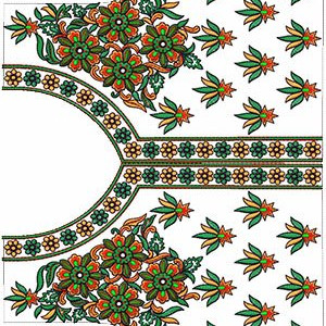 Intricate Floral Embroidery Blouse Design 15411