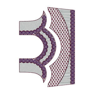 Velvet Embroidery Blouse Design 15662