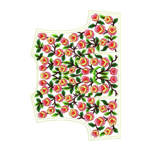 Mexican Motif Blouse Embroidery Design