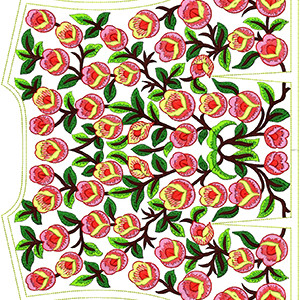 Mexican Motif Blouse Embroidery Design