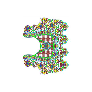 Egyptian Women Blouse Embroidery Design