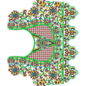 Egyptian Women Blouse Embroidery Design