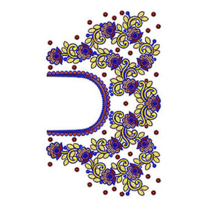 New Blouse Embroidery Design 18261