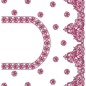 Fancy Cording blouse embroidery design 18853