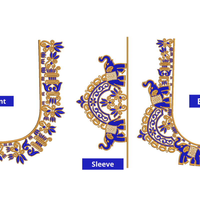 New Blouse Embroidery Design 19966