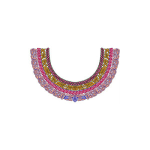 New Blouse Embroidery Design 20557