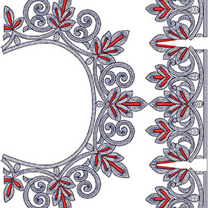 Cording Embroidery Design 21249