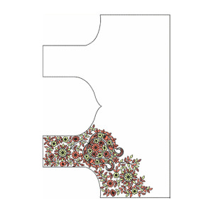 Western Simple Blouse Embroidery Designs 21722