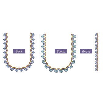 Multicolour Embroidery Blouse Design