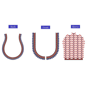 Embroidery Design For Blouse With Sleeves