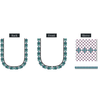 Simple Machine Embroidery Design Blouse