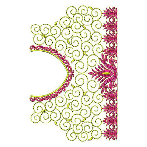 Designer Motif Blouse Embroidery Design 2223