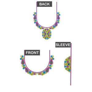 Only DST amazing Blouse Embroidery Design 22526