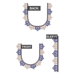 Only DST Wedding Inspired Blouse Embroidery Design 26325