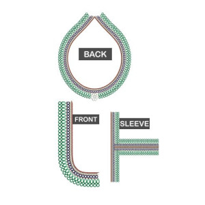 Only DST Wedding Inspired Blouse Embroidery Design 22933